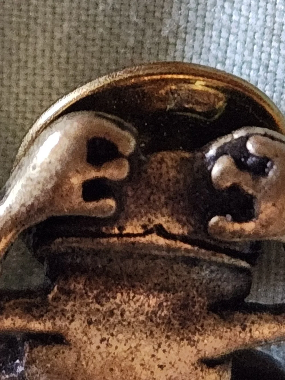 Bronze Frog - Decorative Small Pin